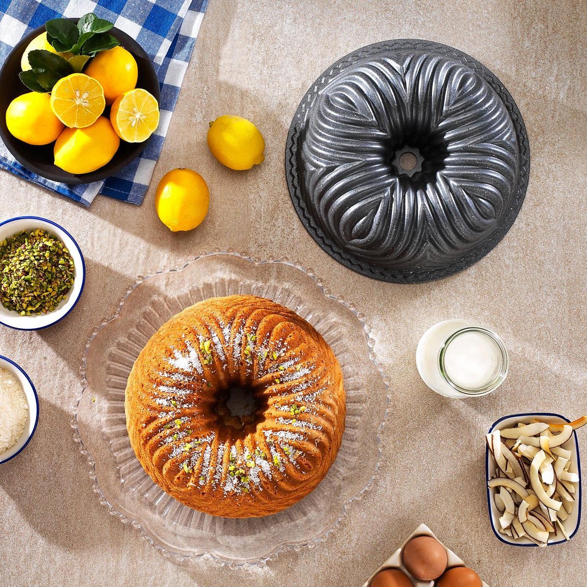 Schafer Cakehaus Döküm Kek Kalıbı - Gri