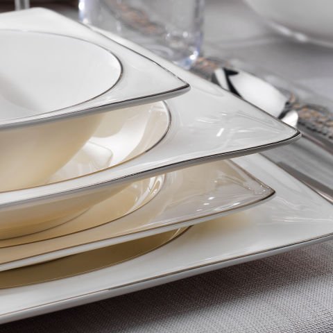 Schafer Glamor Pure Yemek Takımı 60 Parça-Platin01