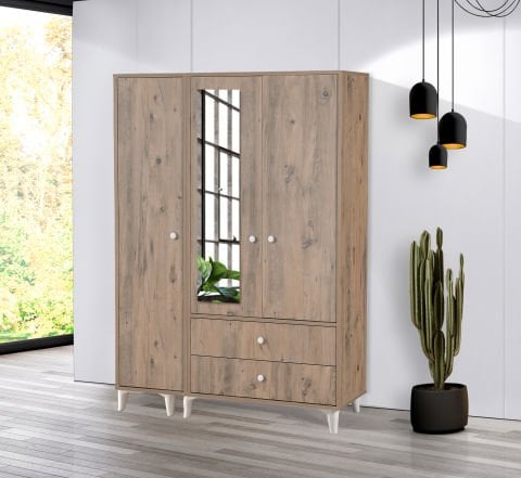 Levent Dlp.0009-283 Vera 3 Kapılı 2 Çekmeceli Dolap Atlantik Çam