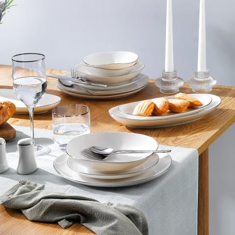 Schafer Ella Yemek Takımı 56 Parça-Platin