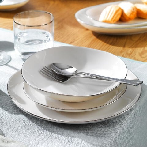 Schafer Ella Yemek Takımı 56 Parça-Platin