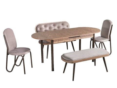 Always Star Rüya Bank Takımı 1Adet Masa + 2Adet Sandalyeli