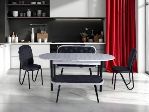 Always Star Rüya Bank Takımı 1Adet Masa + 2Adet Sandalyeli