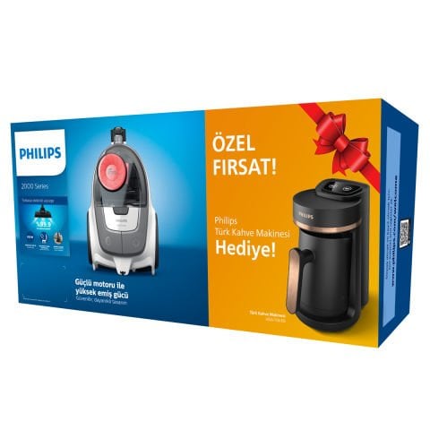 Philips BXA0056/00, XB2142/09 Toz Torbasız Süpürge (HDA150 Türk Kahve Makinesi Hediyeli)
