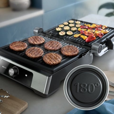 Philips BXA0057/00, HD6301/90 Izgara ve Tost Makinesi (HD7301 Çay Makinesi Hediyeli)
