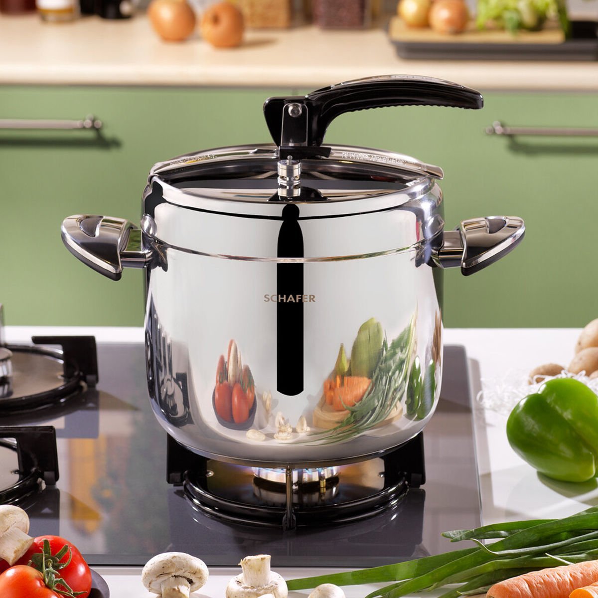 Schafer Classic 7 Litre Inox Düdüklü Tencere