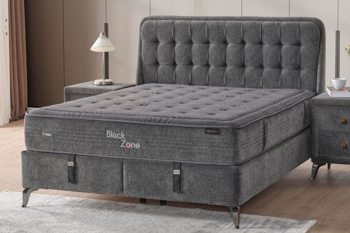 Armis Black Zone 120x200 Yatak Baza Başlık Set