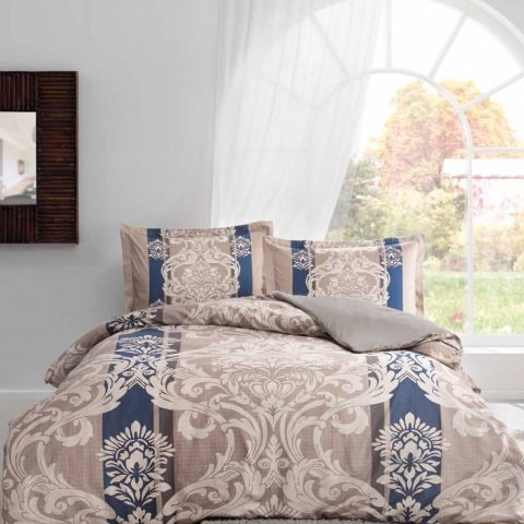 Taç Saten Nevresim Takımı Çift Kişilik - 3254