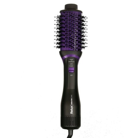 Relux AS8200P Mor Keratincare Üflemeli Şekillendirici Tarak