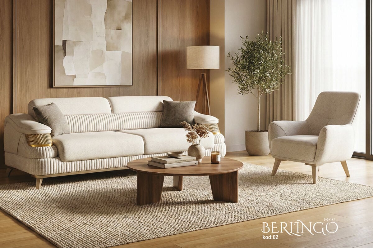 Beyza Berlingo 3+3+1+1 Koltuk Takımı