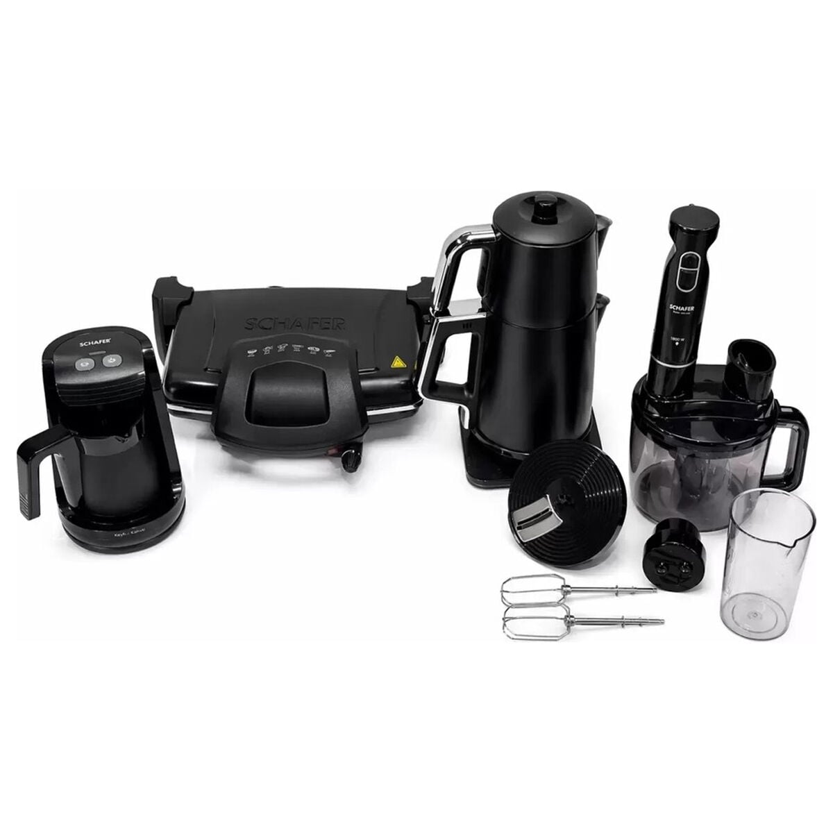Schafer Kea Elektro Mega Ev Aletleri 4lü Set-siyah (teaform Plus)