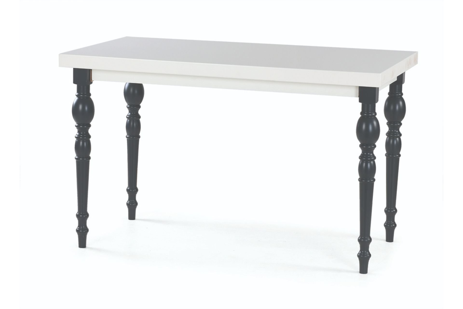DAMLA COUNTRY MASA, BEYAZ ANTRASİT, 125X80