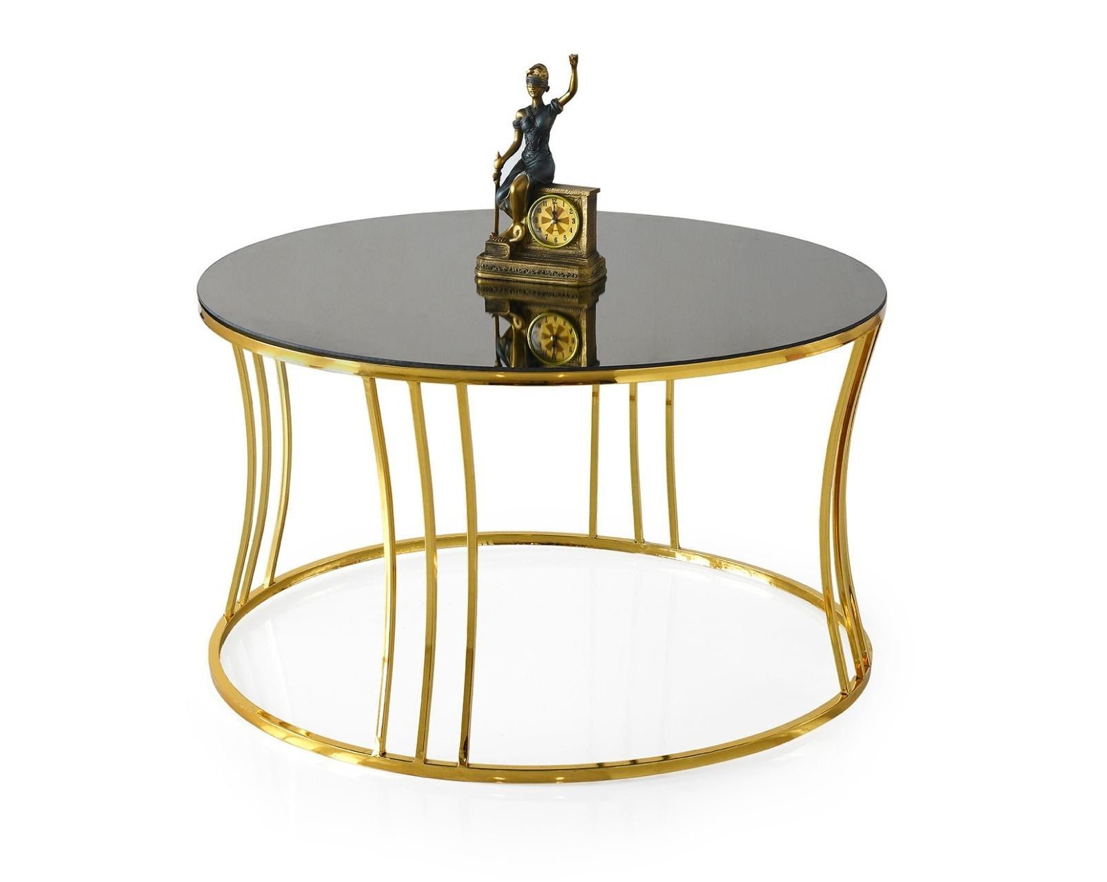 Levent ORT.0021-401, 4193 Felix Orta Sehpa Bronz Cam Gold Ayak