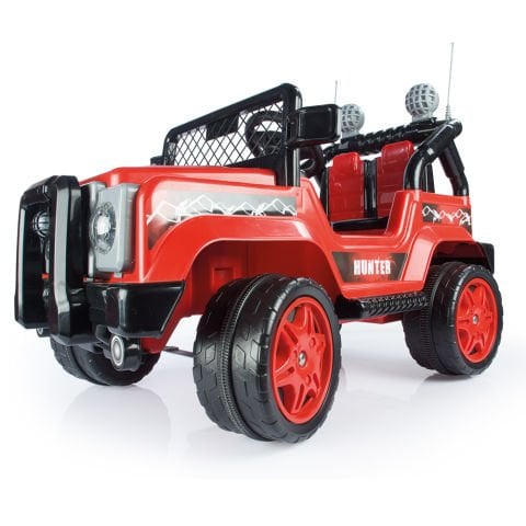 Dolu 8081 Hunter 12V Uzaktan Kumandalı Akülü Araba - Kırmızı