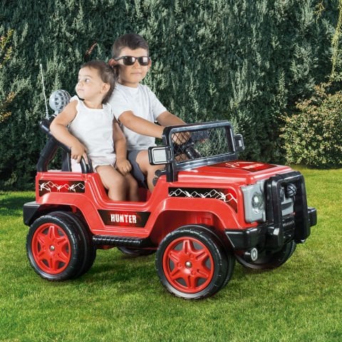 Dolu 8081 Hunter 12V Uzaktan Kumandalı Akülü Araba - Kırmızı