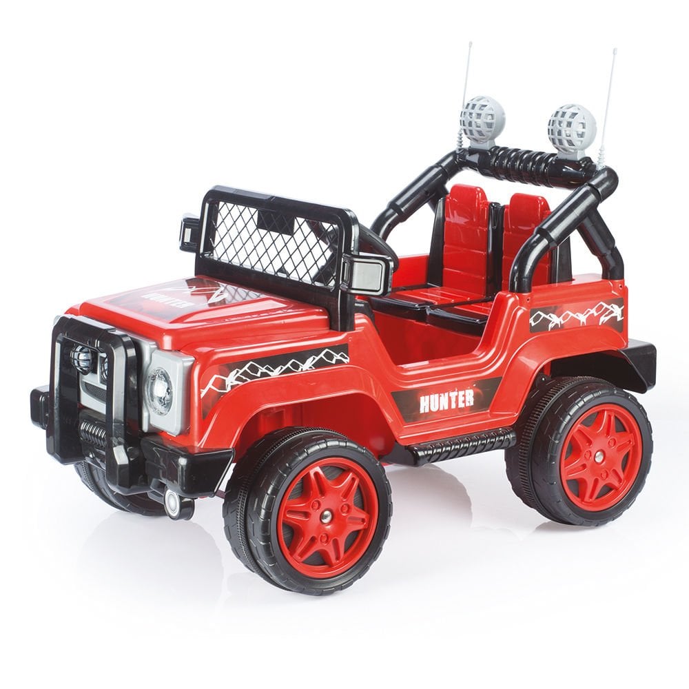 Dolu 8081 Hunter 12V Uzaktan Kumandalı Akülü Araba - Kırmızı