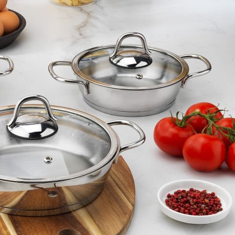 Schafer Eva Çelik Sahan Seti 6 Parça-Inox