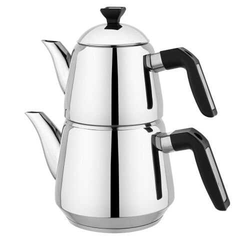 Schafer Teehaus Çelik Çaydanlık Takımı 4 Parça-Siyah