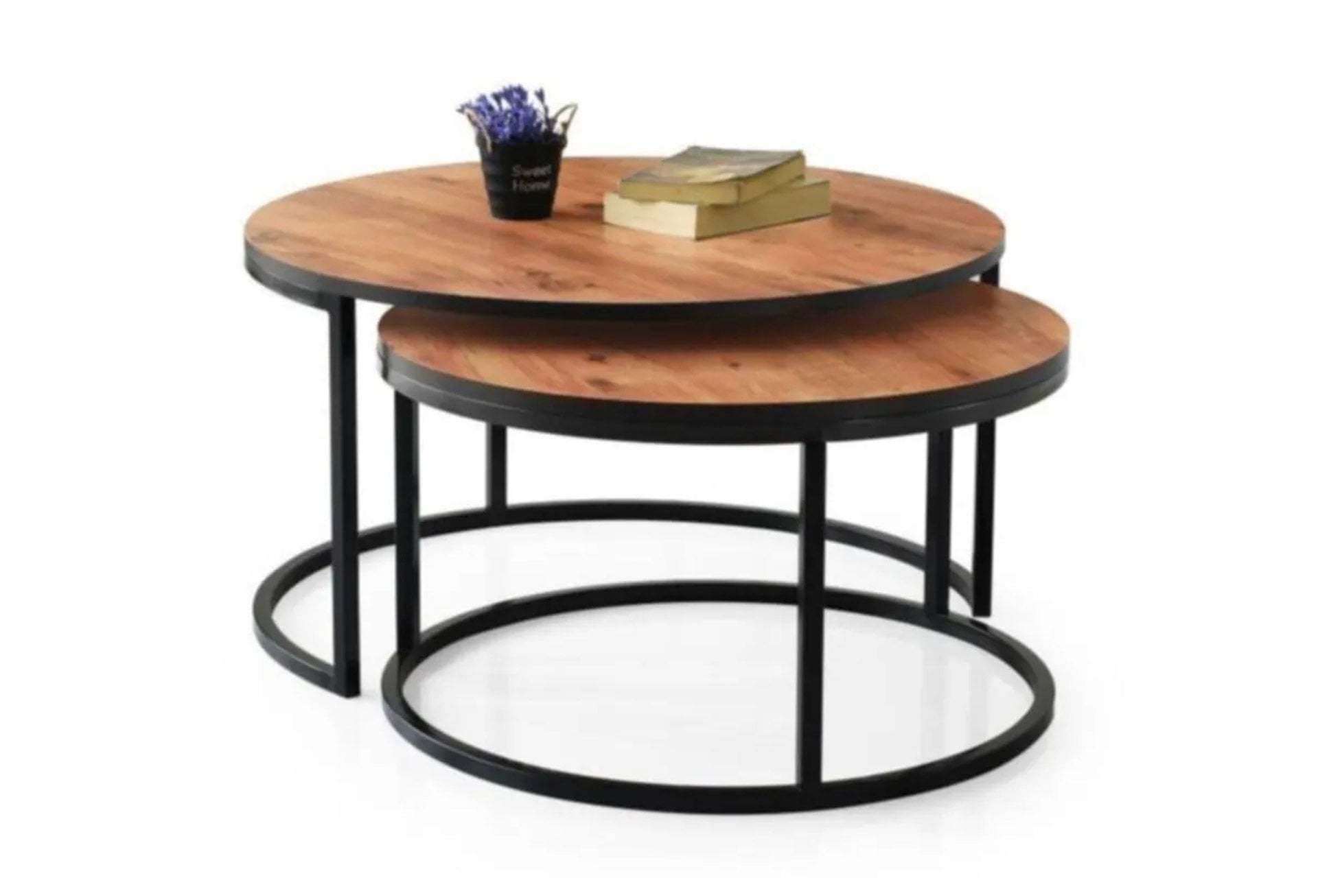 Levent Ort.0015-458, 4195 Bambino Orta Sehpa Atlantik Çam Siyah