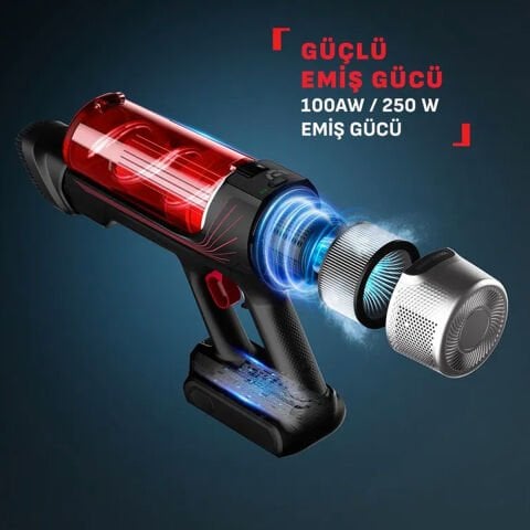 Tefal TY2098WO X-force Flex 9.60 Animal Care Parquet Complete Kablosuz Şarjlı Dikey Süpürge