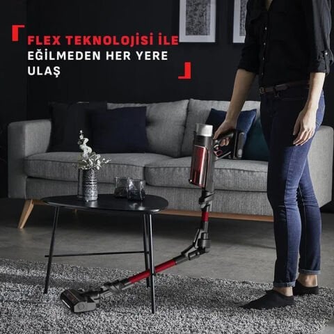 Tefal TY2098WO X-force Flex 9.60 Animal Care Parquet Complete Kablosuz Şarjlı Dikey Süpürge