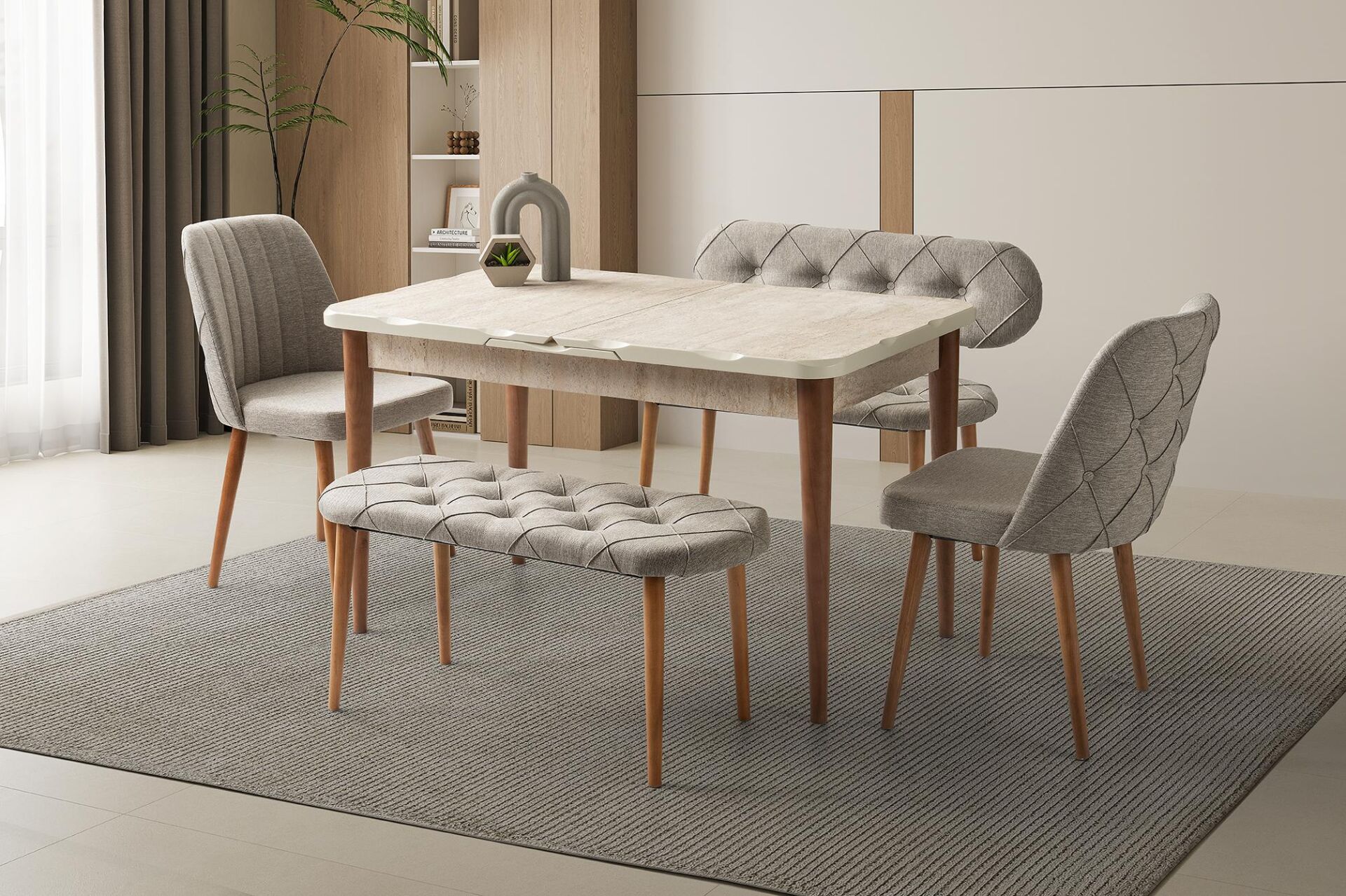 Levent Bnk.0010-293, Argun Bank Takımı Traverten Ceviz