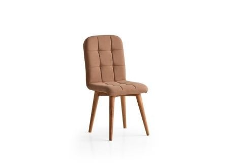 Levent San.0055-518, Etro Ahşap Ayak Sandalye Kahve Ceviz