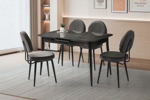 Levent Mtk.0231-457, 7002 Salta 80*120 Msa+(4) Bead San İrony Siyah
