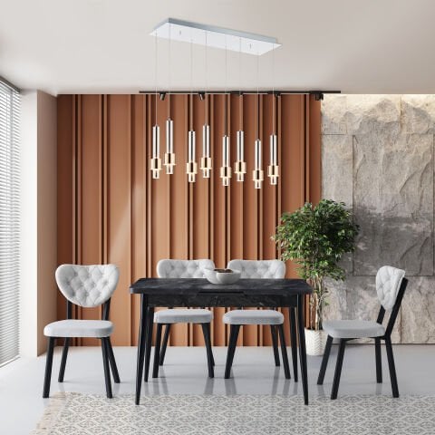 Levent Mtk.0176-432, 4136 Ay 70*120 Masa+(4) Sn1008 Rivone San Siyah Me