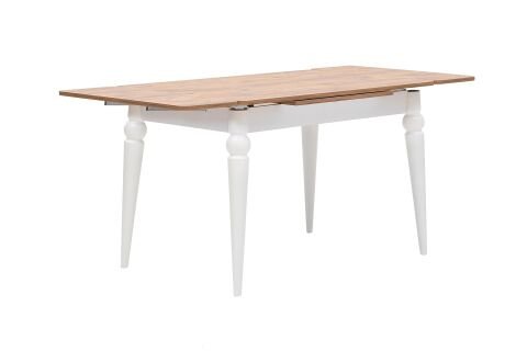 Levent Msa.0038-251, Ms1015 Saliva 70*110 Açılır Masa Atlantik Çam Beyaz