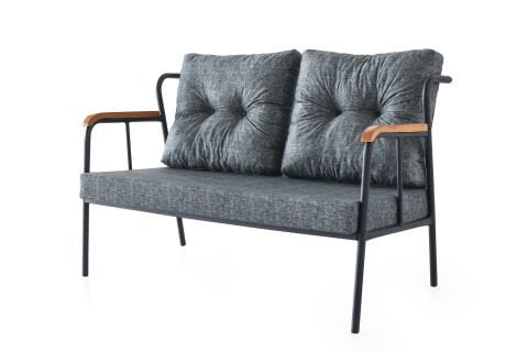 Levent Cay.0004-647, 5195 Ebruli Çay Seti Antrasit Siyah