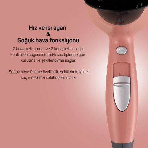 Arzum AR5014-AG Senfony Color Saç Kurutma Makinesi - Akşam Güneşi