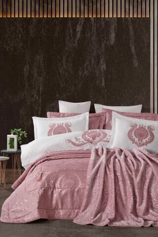 Elart Enora Çeyiz Paketi 10 Parça (yatak örtüsü+nevresim takımı+battaniye)