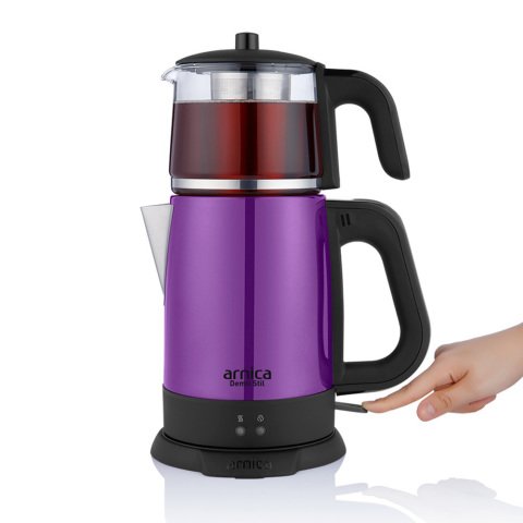 Arnica IH33202 Demli Stil Mor Cam Çay Makinesi