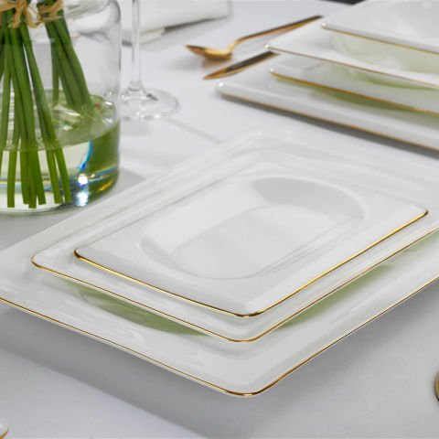 Schafer Blanc Bone Yemek Takımı 60 Parça Altın