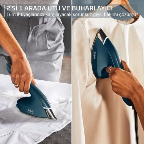 Tefal Duo Power 2'si 1 arada Buharlı Ütü ve Buharlı Düzleştirici