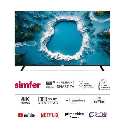 Simfer 55SFSW6M 140 Ekran 55'' Smart & Akıllı TV Dual WebOS 4K UHD LED TV