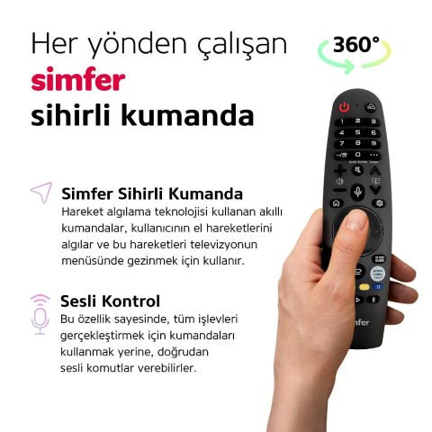 Simfer 43SFSW4M 109 Ekran 43'' WebOS Dual Full HD LED TV