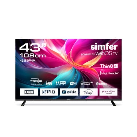 Simfer 43SFSW4M 109 Ekran 43'' WebOS Dual Full HD LED TV