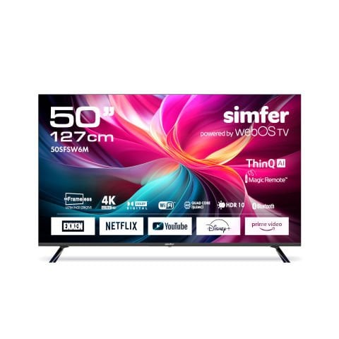 Simfer 50SFSW6M 127 Ekran 50'' Smart & Akıllı TV WebOS Dual 4K UHD LED TV