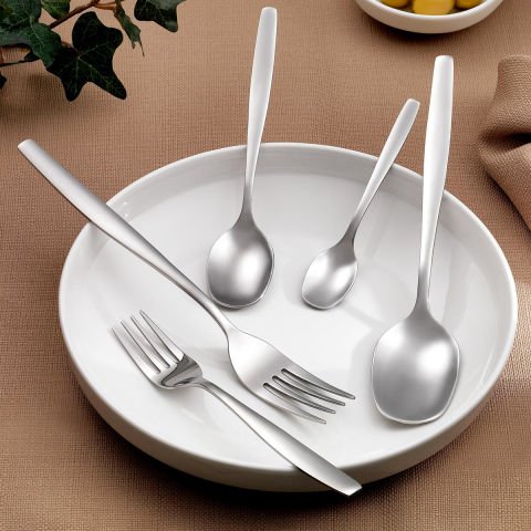Schafer Sheen 60 Parça Çatal Kaşık Takımı-Gümüş27