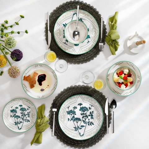 Schafer Iconic Yemek Takımı 24 Parça - Yeşil