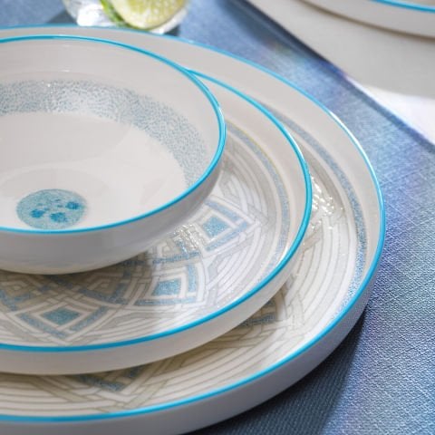 Schafer Iconic Yemek Takımı 24 Parça - Mavi