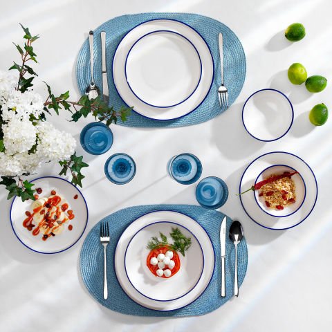 Schafer Iconic Yemek Takımı 24 Parça - Lacivert01