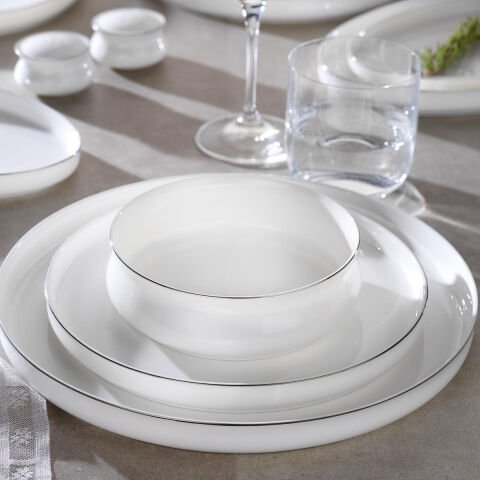 Schafer Superfine Bone Lumiere Yemek Takımı 56 Parça - Platin