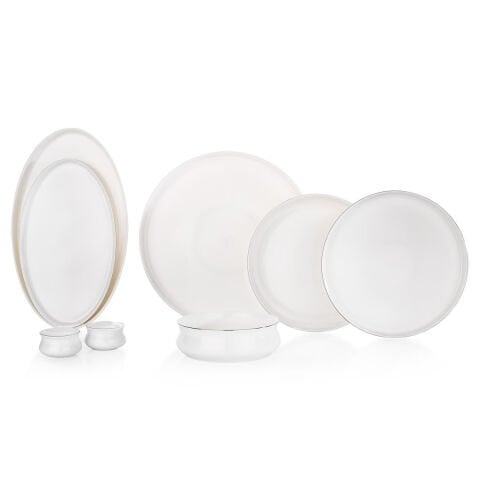 Schafer Superfine Bone Lumiere Yemek Takımı 56 Parça - Platin