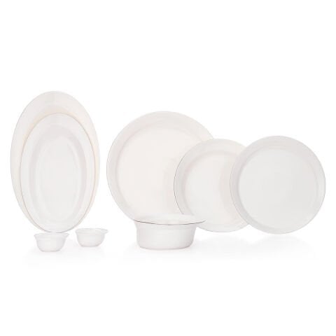 Schafer Superfine Bone Lux Yemek Takımı 56 Parça - Platin