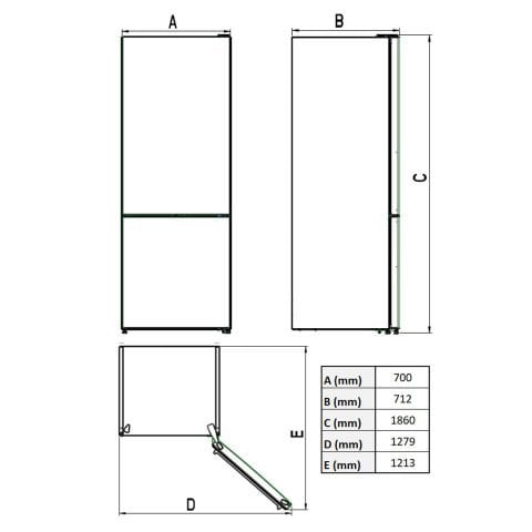 Vestel NFK52001 471 Lt No-Frost Buzdolabı 20264877