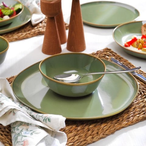 Schafer Hope Yemek Takımı 24 Parça - Yeşil---------