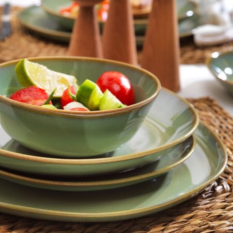 Schafer Hope Yemek Takımı 24 Parça - Yeşil---------